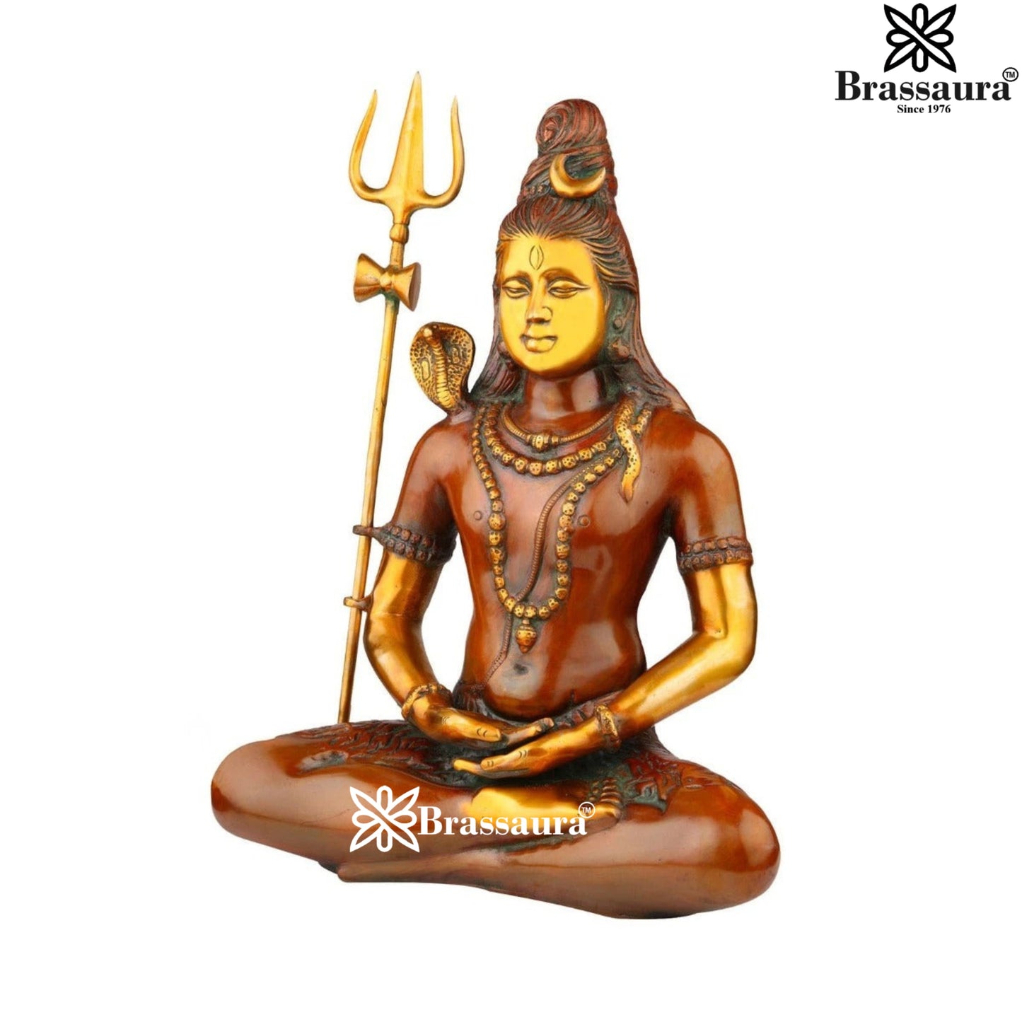 Brass Artistic Shiva Weight 12 Kg & Height 20 Inch