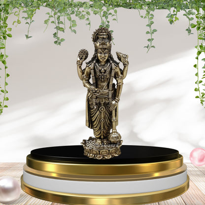 Brass Super fine Vishnu Statue Weight .232 Kg And Height 6 Inch