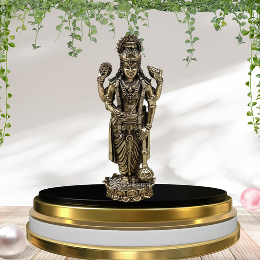 Brass Super fine Vishnu Statue Weight .232 Kg And Height 6 Inch