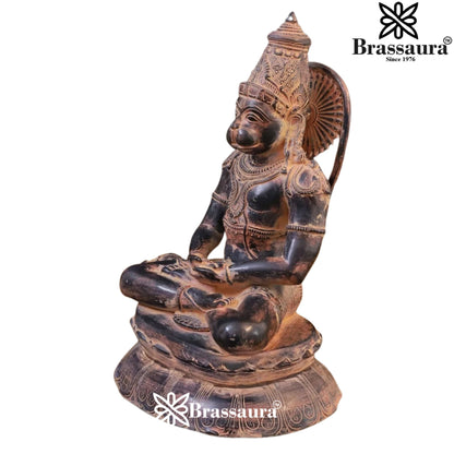 Brass Hanuman Statue Weight 12 Kg And Height 16 Inch