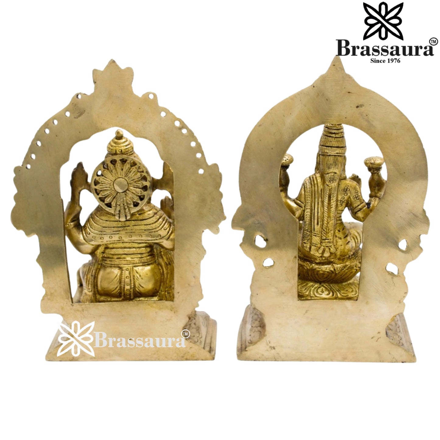 Brass Classic Lakshmi Ganesh Weight 3 kg & Height 7 Inch