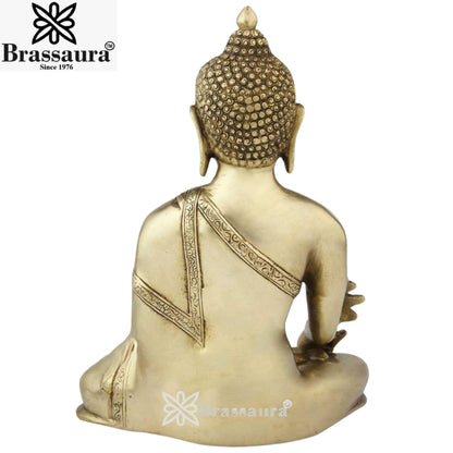 Brass Antique Buddha Weight 4.5 Kg & Height 12 inch