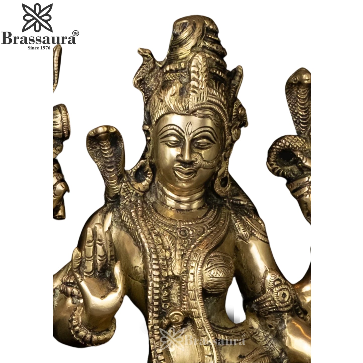 Brass Aardhnareshwar Statue Weight 9 Kg And Height 18.5 Inch