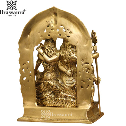 Brass Lord Shiv Parivaar Statue Weight 7 Kg And Height 12 Inch