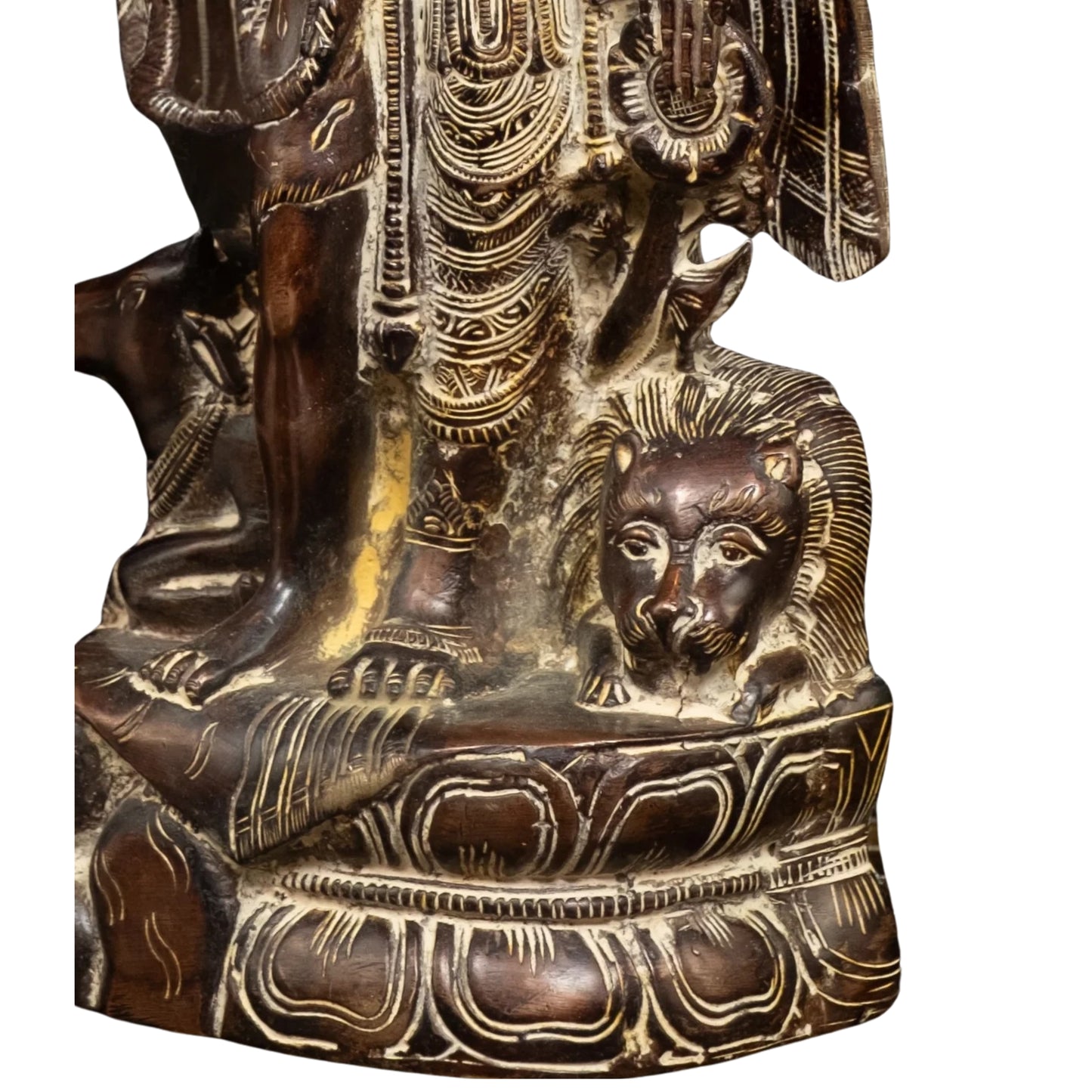 Brass Aardhnareshwar Statue Weight 5 Kg And Height 13 Inch