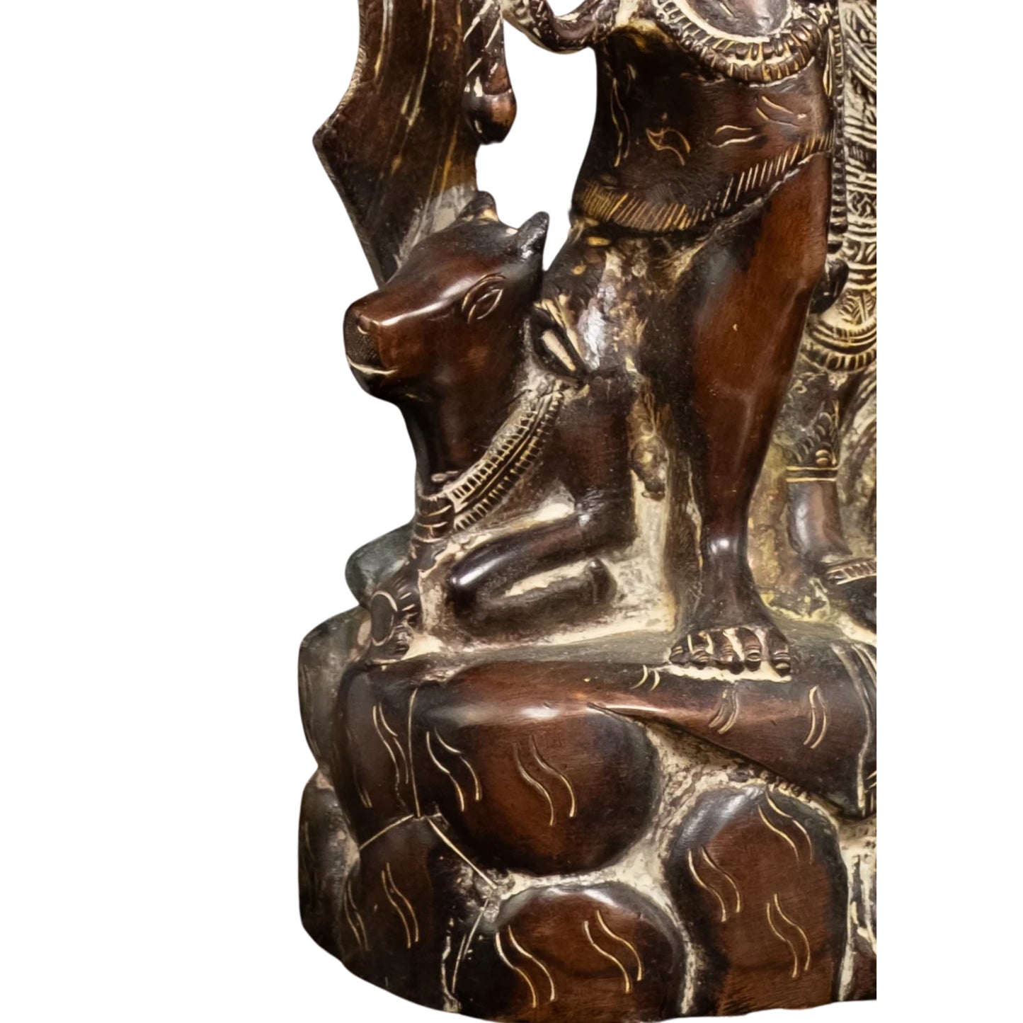 Brass Aardhnareshwar Statue Weight 5 Kg And Height 13 Inch