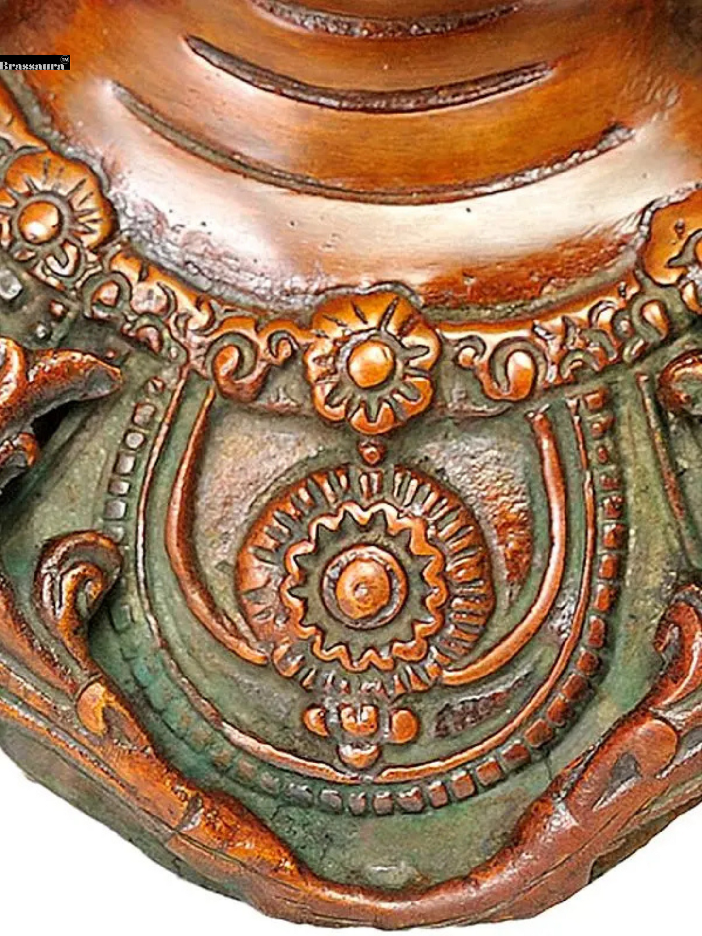 Brassaura™ Buddhist Goddess Tara Wall Hanging Brass Mask – Height 12 inches | Weight 1.72 kgs