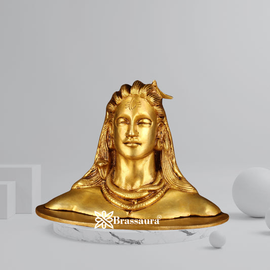 Brass  Royal Golden Shiva Weight 4 Kg & Height 4.5 Inch