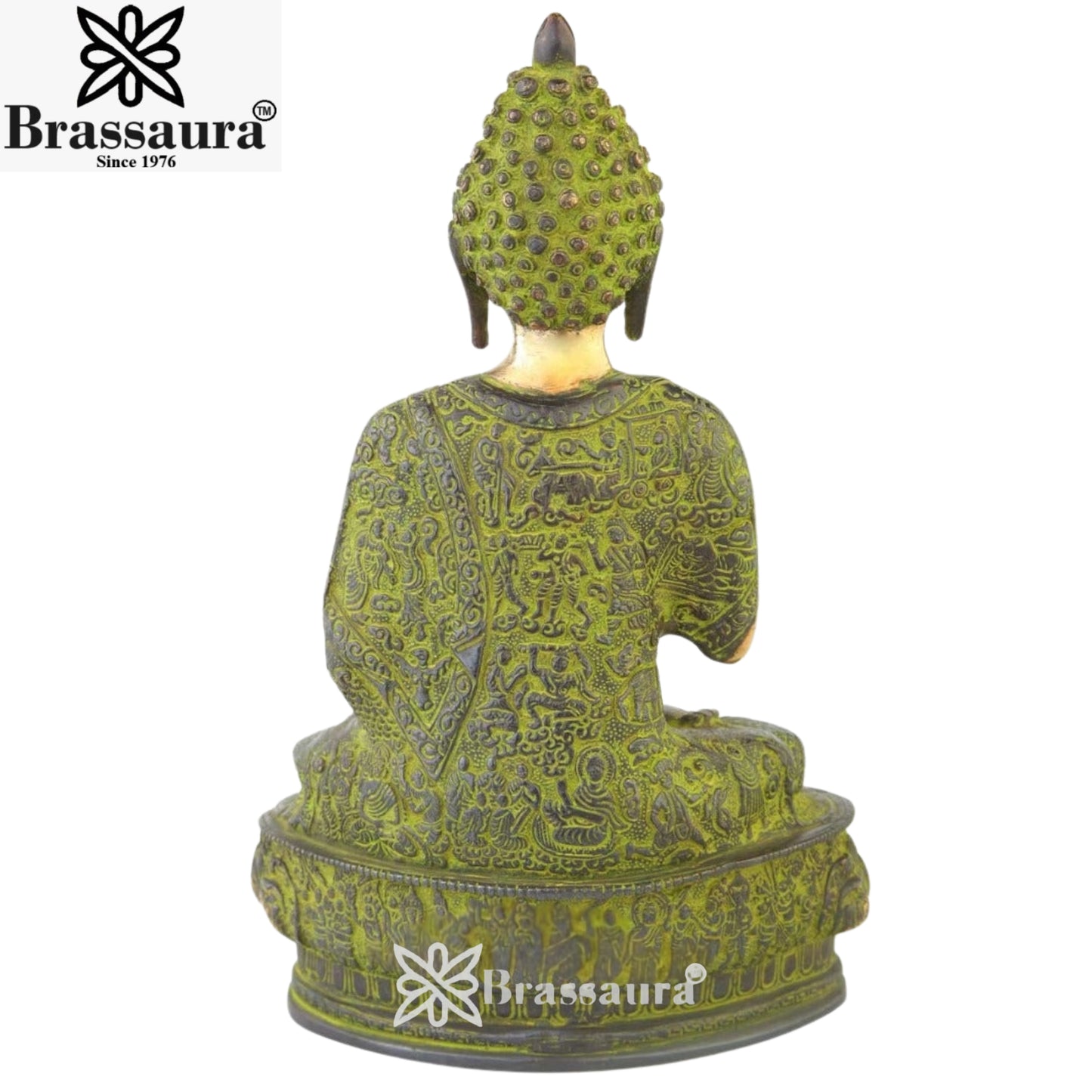Brass Classic Buddha Weight 4.2 Kg & Height 14 inch