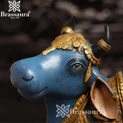 Brass Nandi For Home Décor And Gift Items Weight 18.2 kg Height 14 Inch