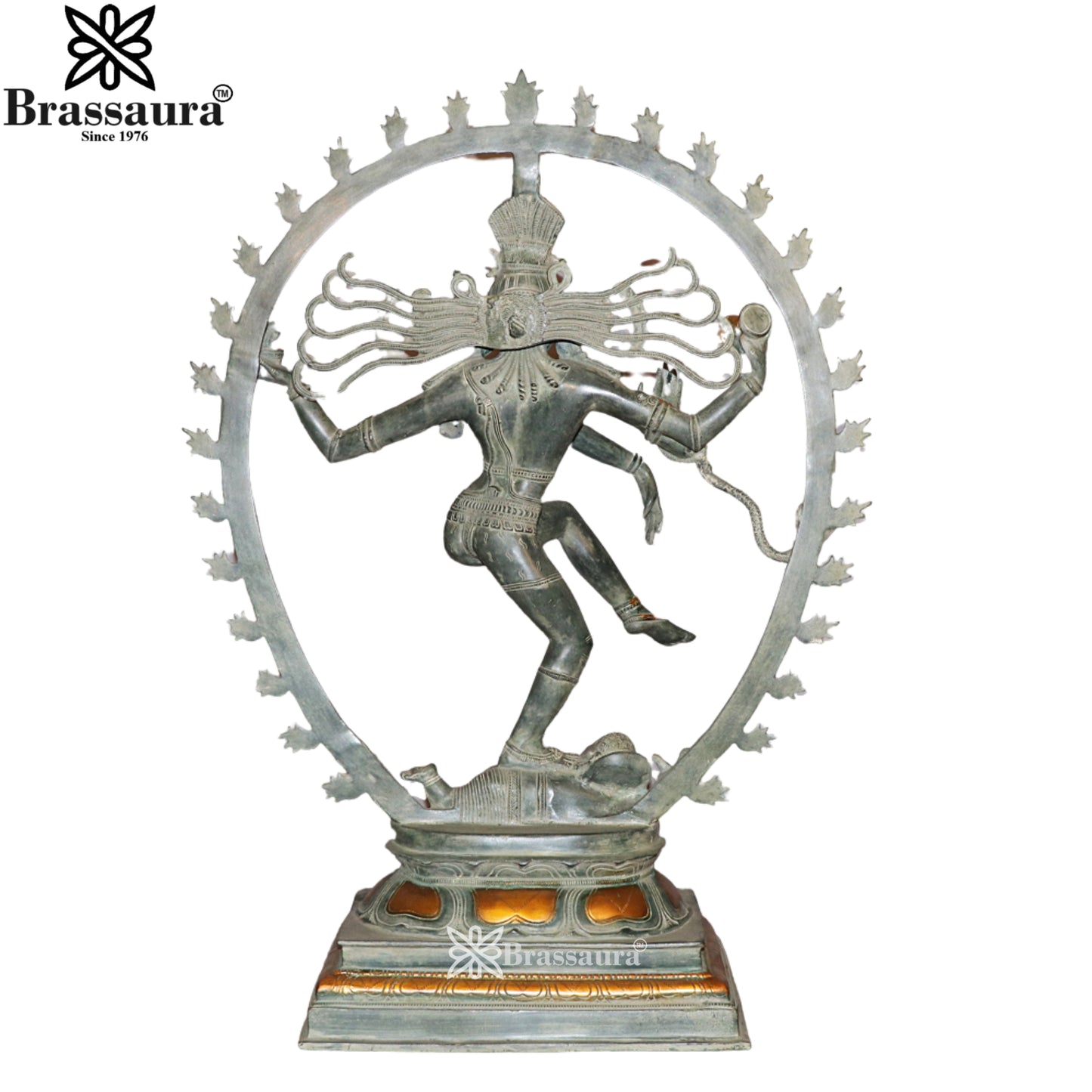 Brass Vintage Dancing Natraj Statue Weight 23 Kg And Height 30 Inch