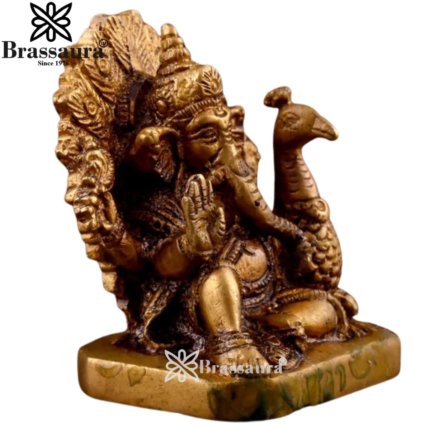 Brass Ganesha Statue Weight .207 Kg And Height 3 Inch