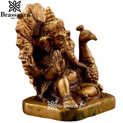 Brass Ganesha Statue Weight .207 Kg And Height 3 Inch