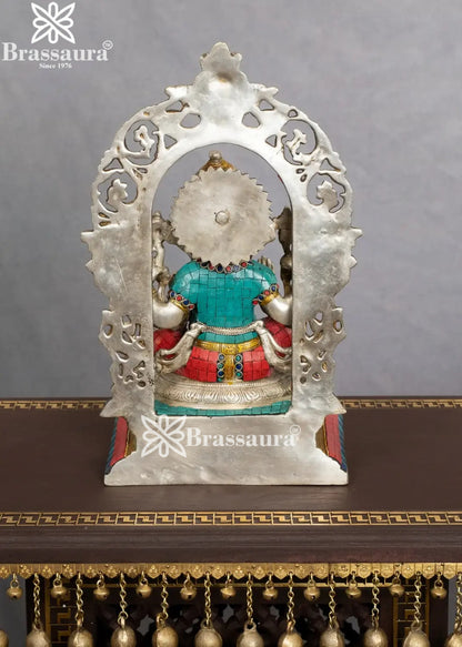 Brass Ganesha Statue Weight 9 Kg And Height 15 Inch