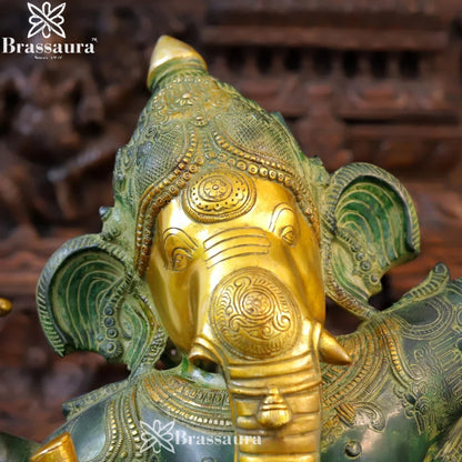 Brass Dancing Ganesha Weight 35.2 Kg & Height 30 Inch