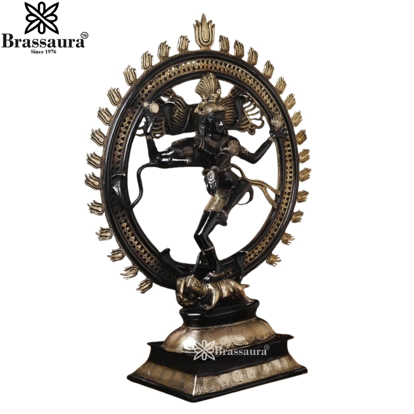 Brass Classic Dancing Natraj Statue Weight 37.5 Kg And Height 30 Inch