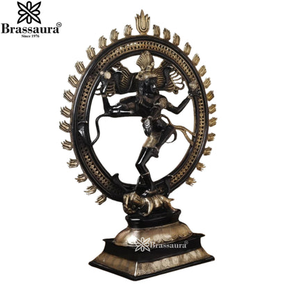 Brass Classic Dancing Natraj Statue Weight 37.5 Kg And Height 30 Inch
