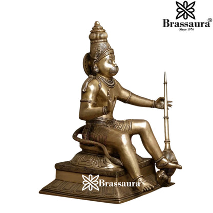 Brass Hanuman Statue Weight 28 Kg And Height 23 Inch