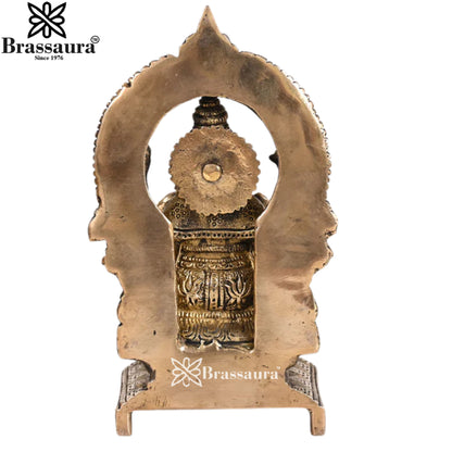 Brass Ganesha Statue Weight 1.73 Kg & Height 7.5 Inch
