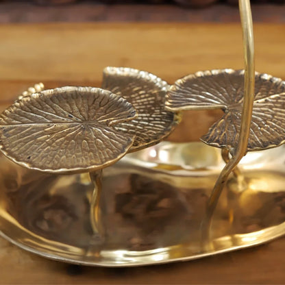 Brass Flower Urli Statue Weight 5.12 Kg And Height 16 Inch