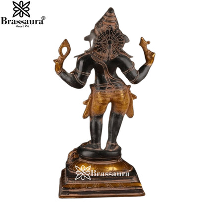 Brass Vintage Standing Ganesha Weight 15.7 Kg & Height 24 Inch