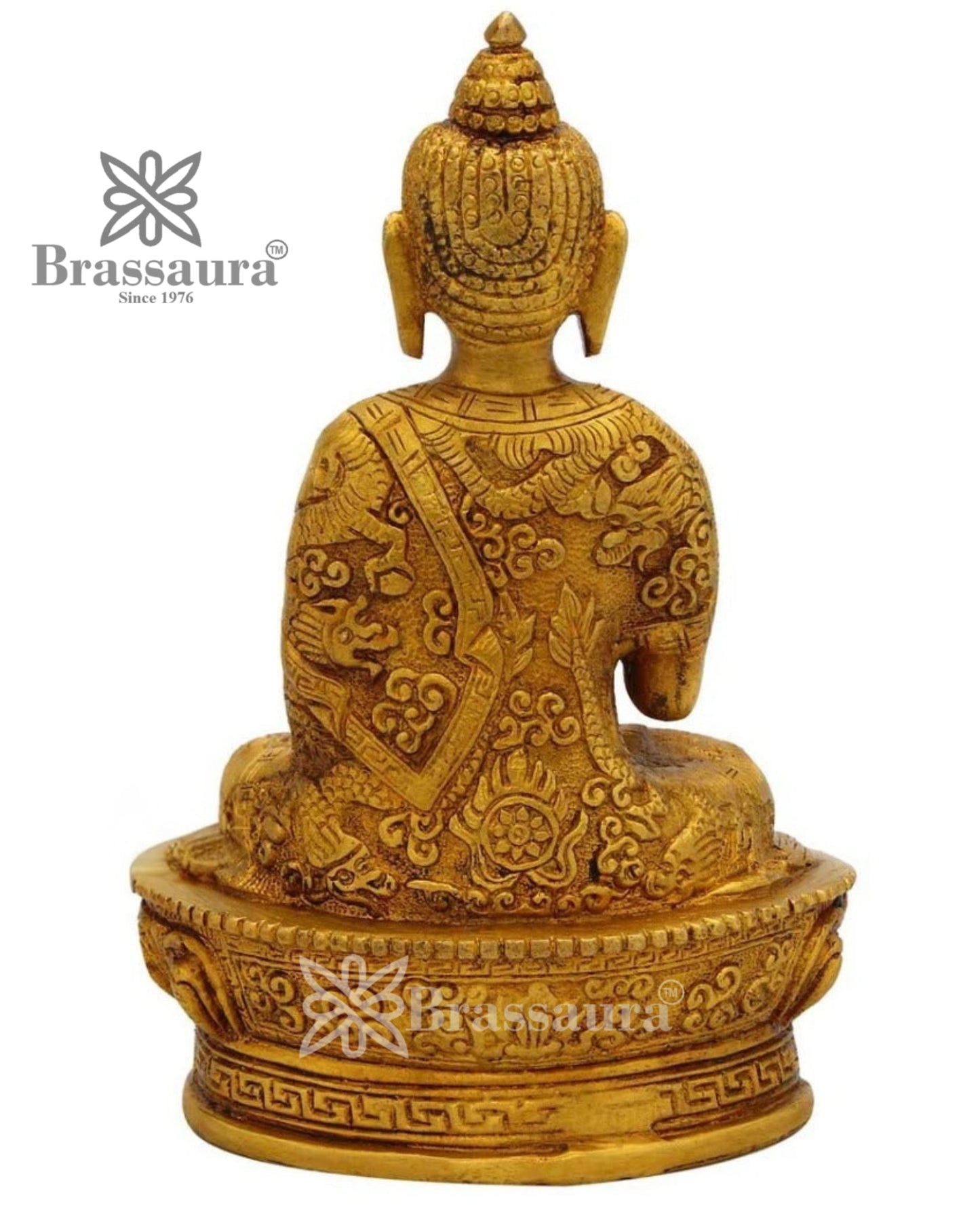 Brass Blessing Buddha Weight 1 kg & Height 7 Inch