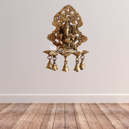 Brass Ganesha Statue Weight 2.05 Kg And Height 10 Inch