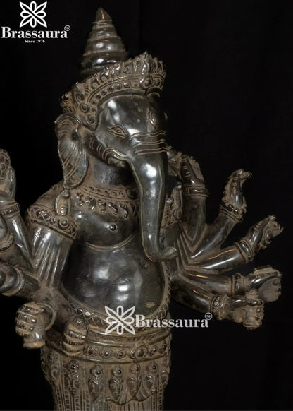 Bronze Ganesha Statue Weight 9 Kg And Height 25 Inch