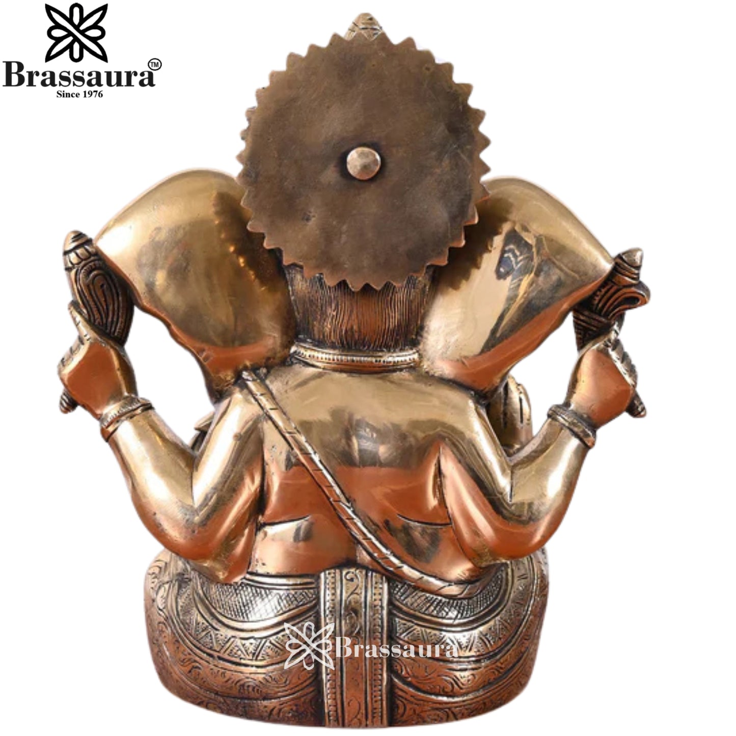 Brass Ganesha Statue Weight 5.21 Kg & Height 10 Inch