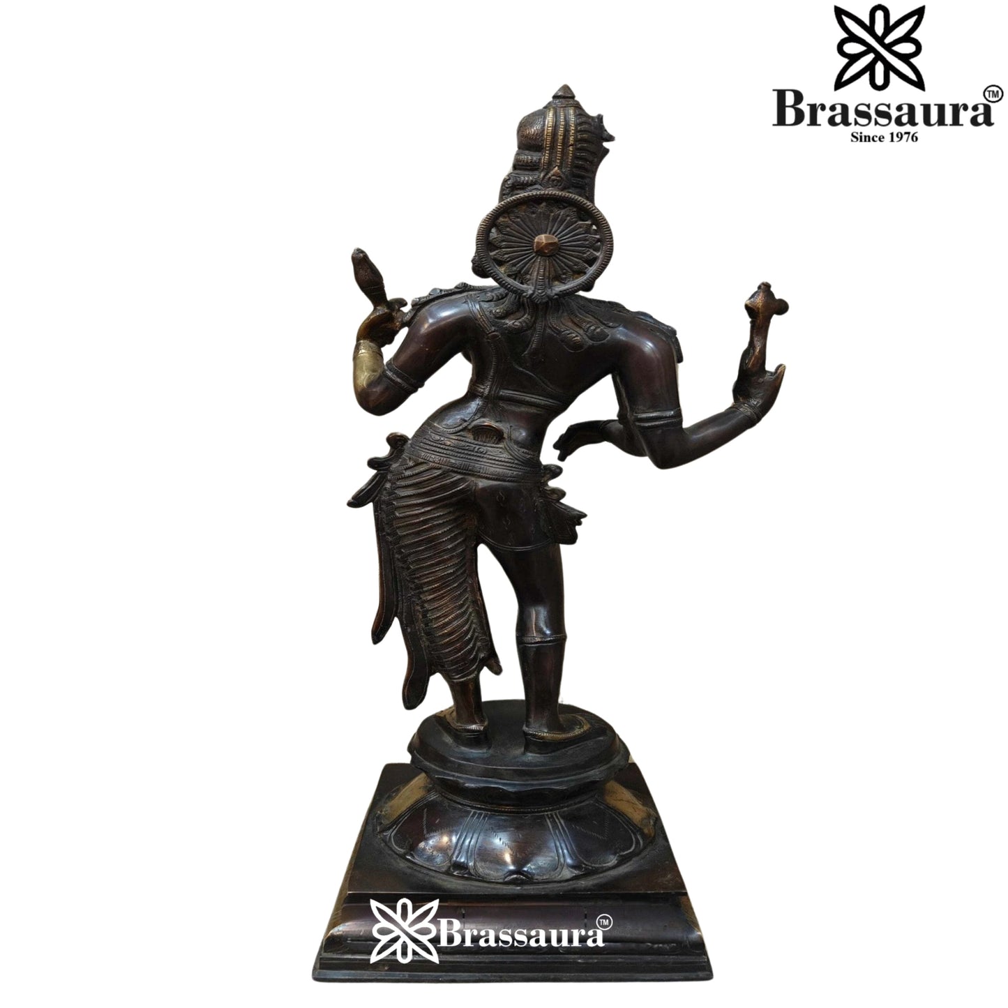 Brass Classical Aardhnareshwar Statue Weight 10.7 kg & Height 23 Inch