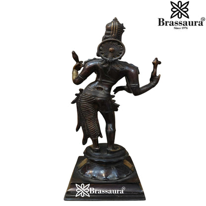 Brass Classical Aardhnareshwar Statue Weight 10.7 kg & Height 23 Inch