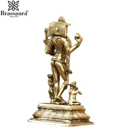 Brassaura™ Brass Bhikshatana Shiva Idol – Height 11 Inches & Weight 2.8 Kgs | Hindu Devotional Idol