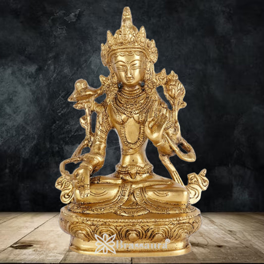 Brass Classic Tara Weight 1.6 Kg & Height 8 Inch
