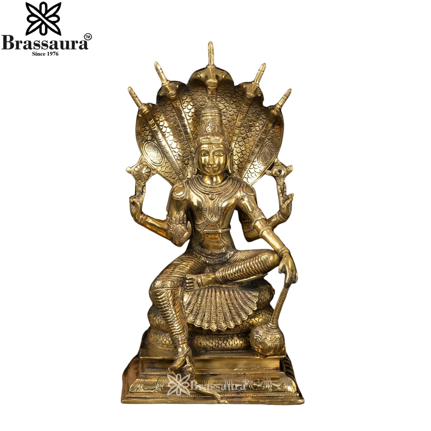 Brass Vishnu Statue Weight 10.2 Kg And Height 16 Inch