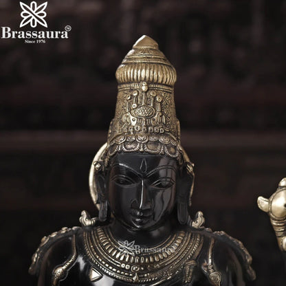 Brass Vishnu Statue Weight 27.03 Kg And Height 37 Inch