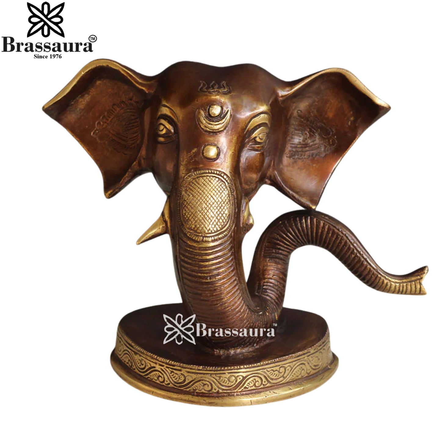 Brass Ganesha Statue Weight 2.65 Kg And Height 6 Inch