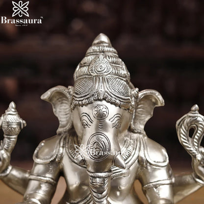 Brass Ganesha & Shivling Weight 15.8 Kg & Height 14.5 Inch