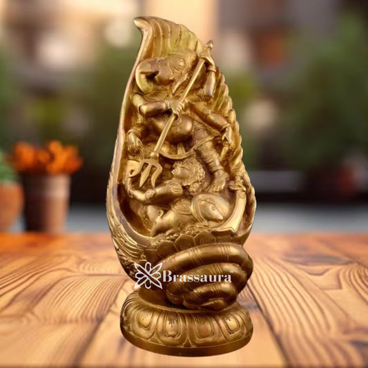 Brass Ganesha Weight 3.73 Kg & Height 11 Inch