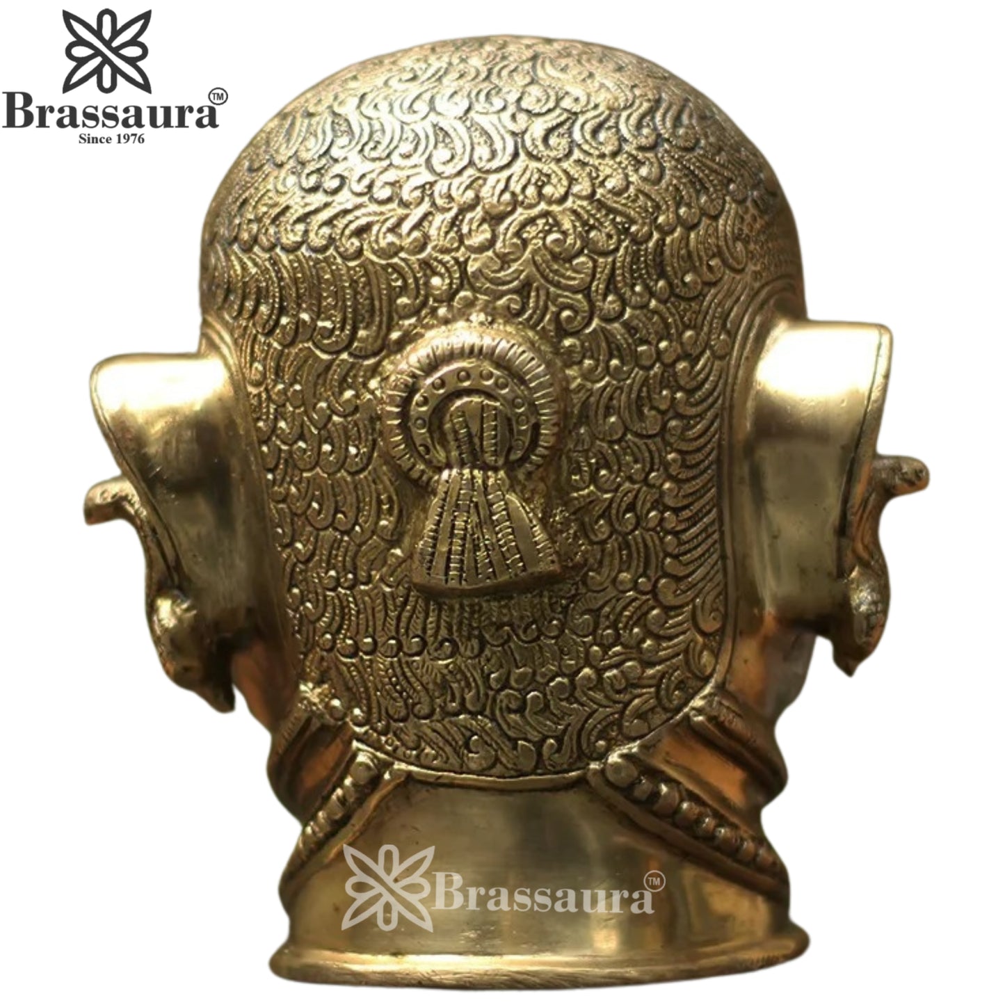Brass Shiva Mukhlingam Statue Weight 2.3 Kg And Height 6 Inch