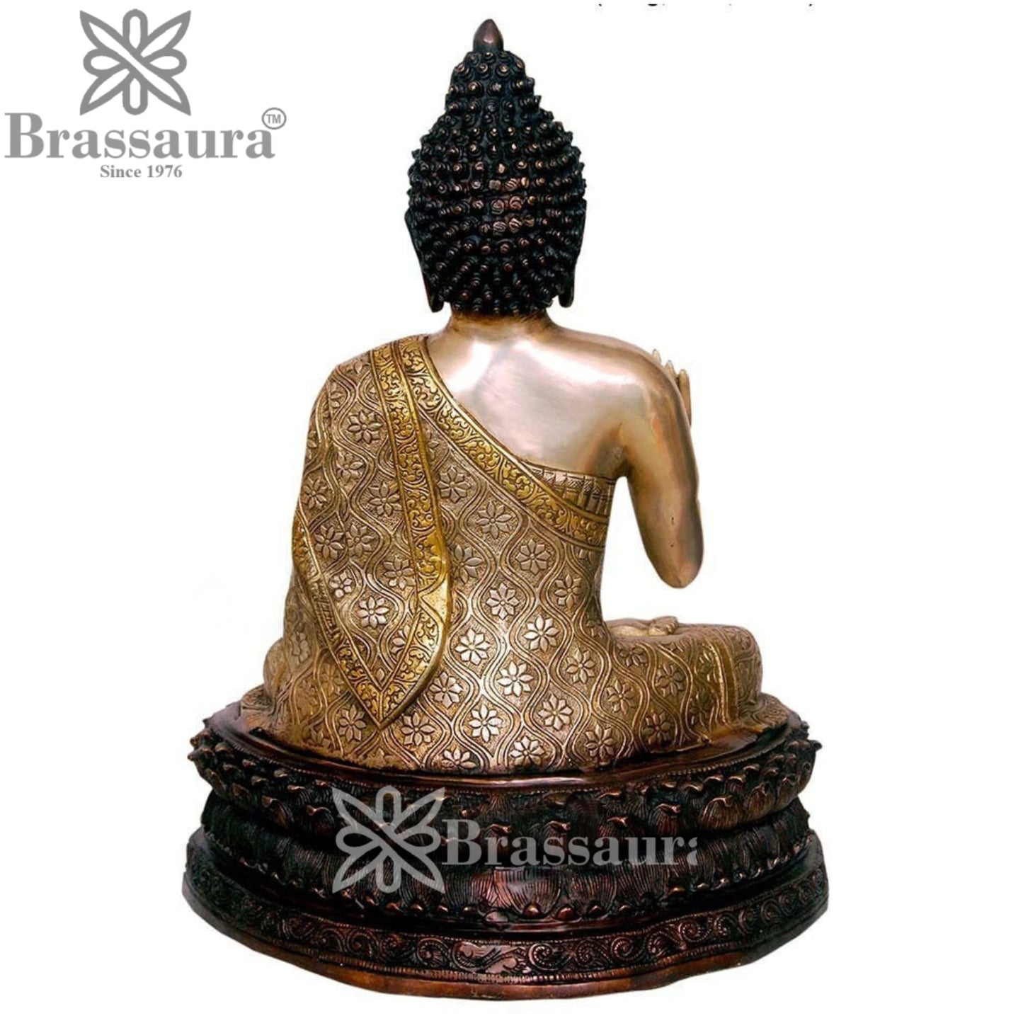 Brass Blessing Buddha Weight 20 kg & Height 20 Inch