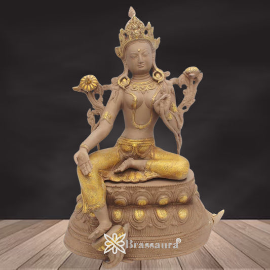 Brass Classic Tara Weight 12 Kg & Height 17 Inch