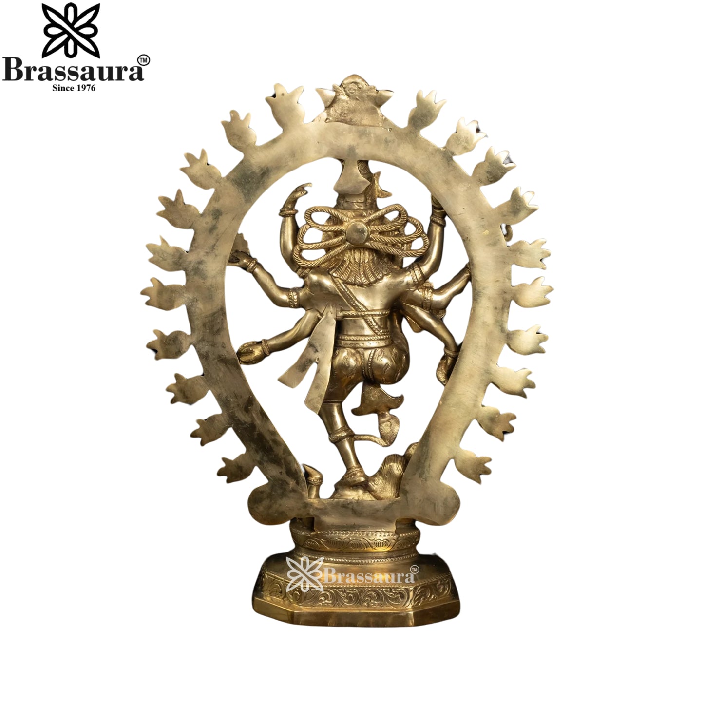 Brass Dancing Natraj Statue Weight 6.5 Kg And Height 16.5 Inch