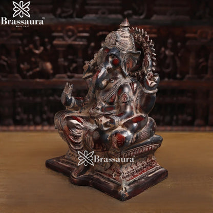 Brass Ganesha Weight 21.7 Kg & Height 18 Inch