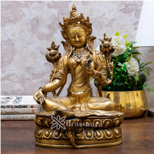 Brass Classic Tara Weight 4 Kg & Height 14 Inch