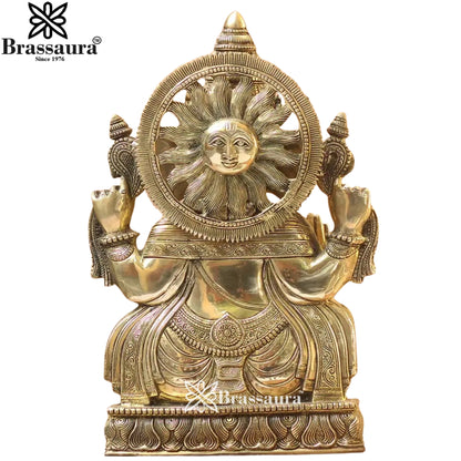 Brass Ganesha Statue Weight 21.55 Kg And Height 19 Inch