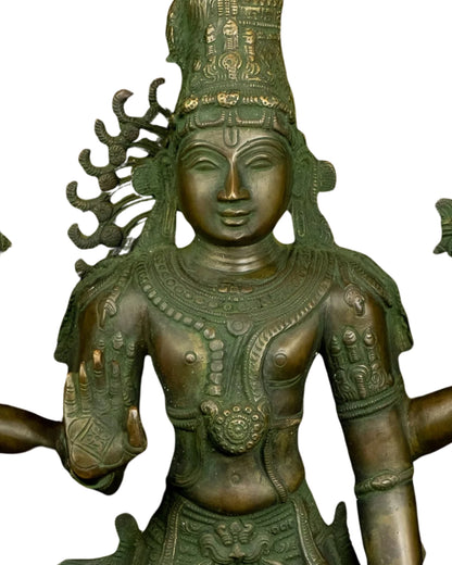 Brass Vishnu Statue Weight 10 Kg And Height 21 Inch