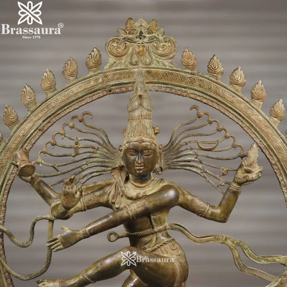 Brass Classic Dancing Natraj Statue Weight 156 Kg And Height 77 Inch