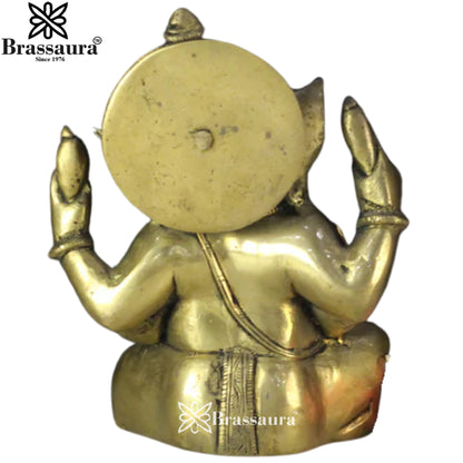 Brass Ganesha Statue Weight 2 Kg And Height 7 Inch