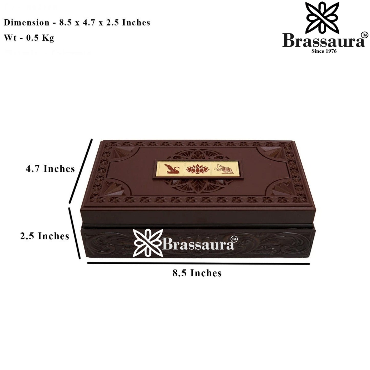 Brass Artistic Lakshmi Ganesh Weight 0.5 kg & Height 2.5 Inch