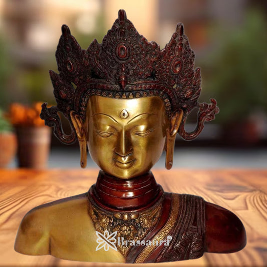 Brass Artistic Tara Weight 11 Kg & Height 15  Inch